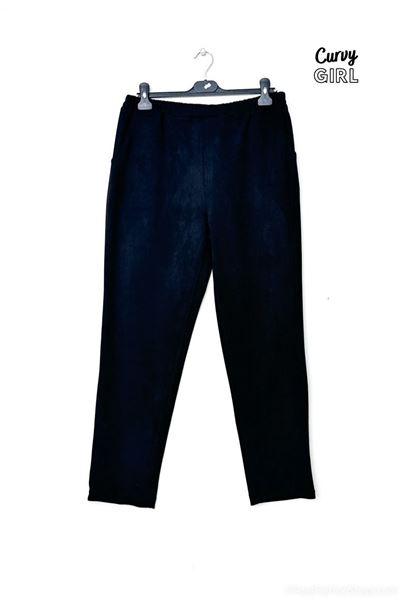 Picture of CURVY GIRL SUEDE STRETCHY TROUSERS